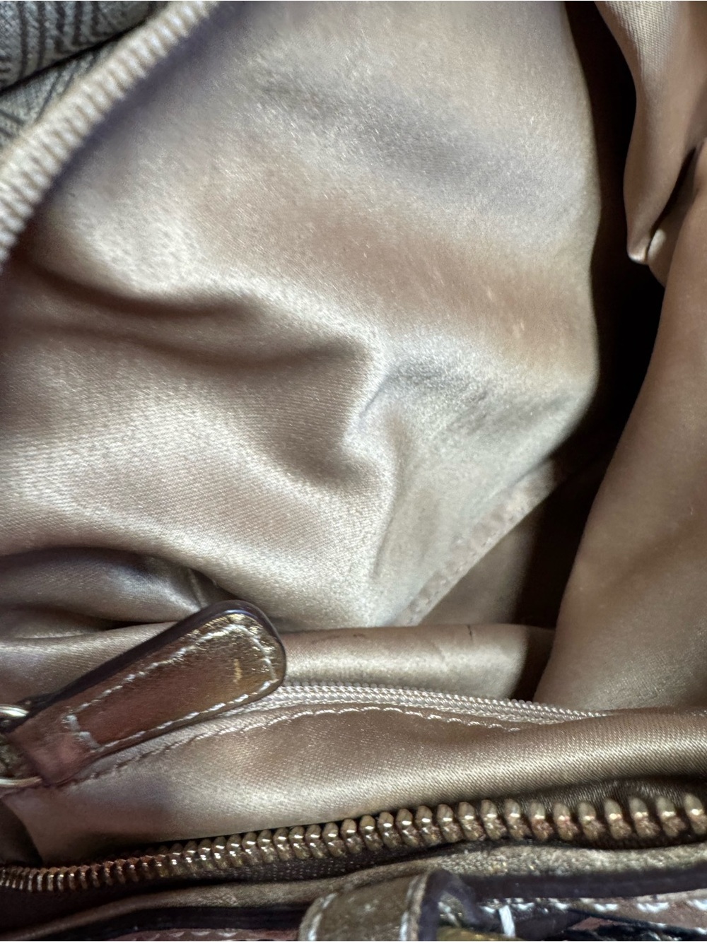 Coach Legacy Stripe Tote C0868-12421 Multicolor Sateen Gold Leather Trim - Picture 12 of 16